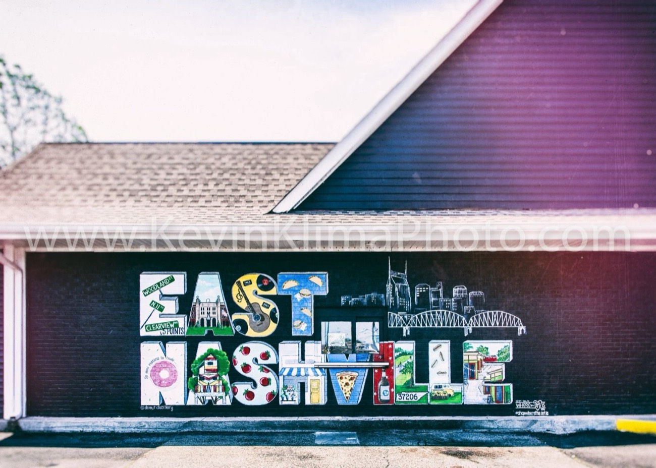 East Nashville mural sign