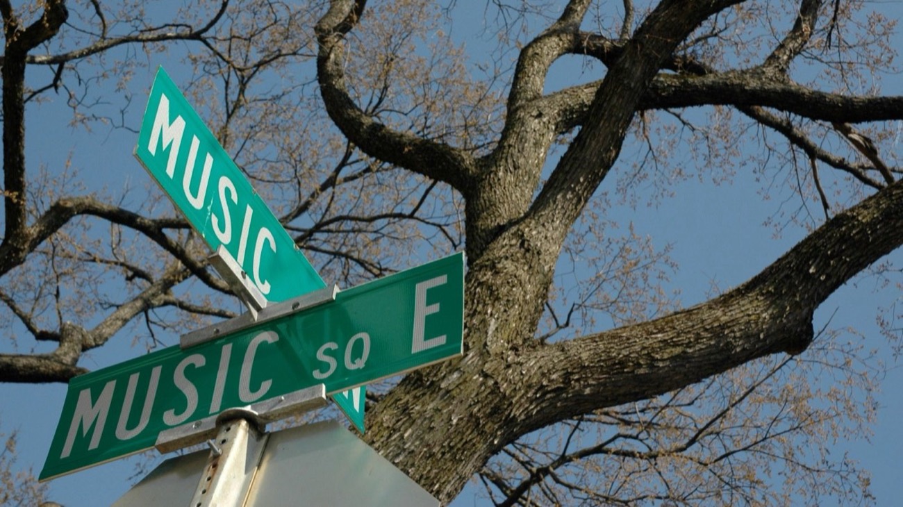 Music Row street sign, Nashville
